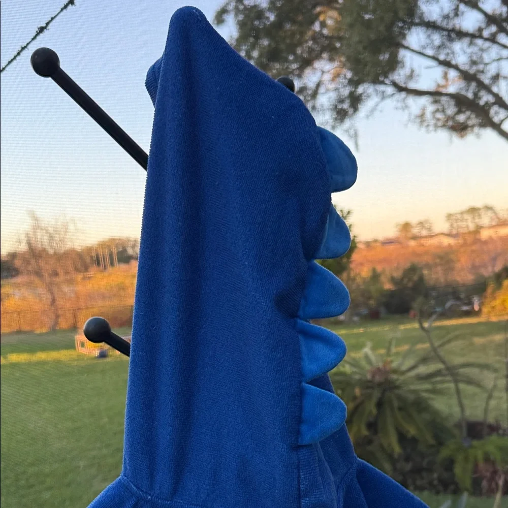 Blue Dinosaur Hooded Bath Towel for Kids